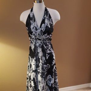 NWT White House Black Market Halter Maxi Dress